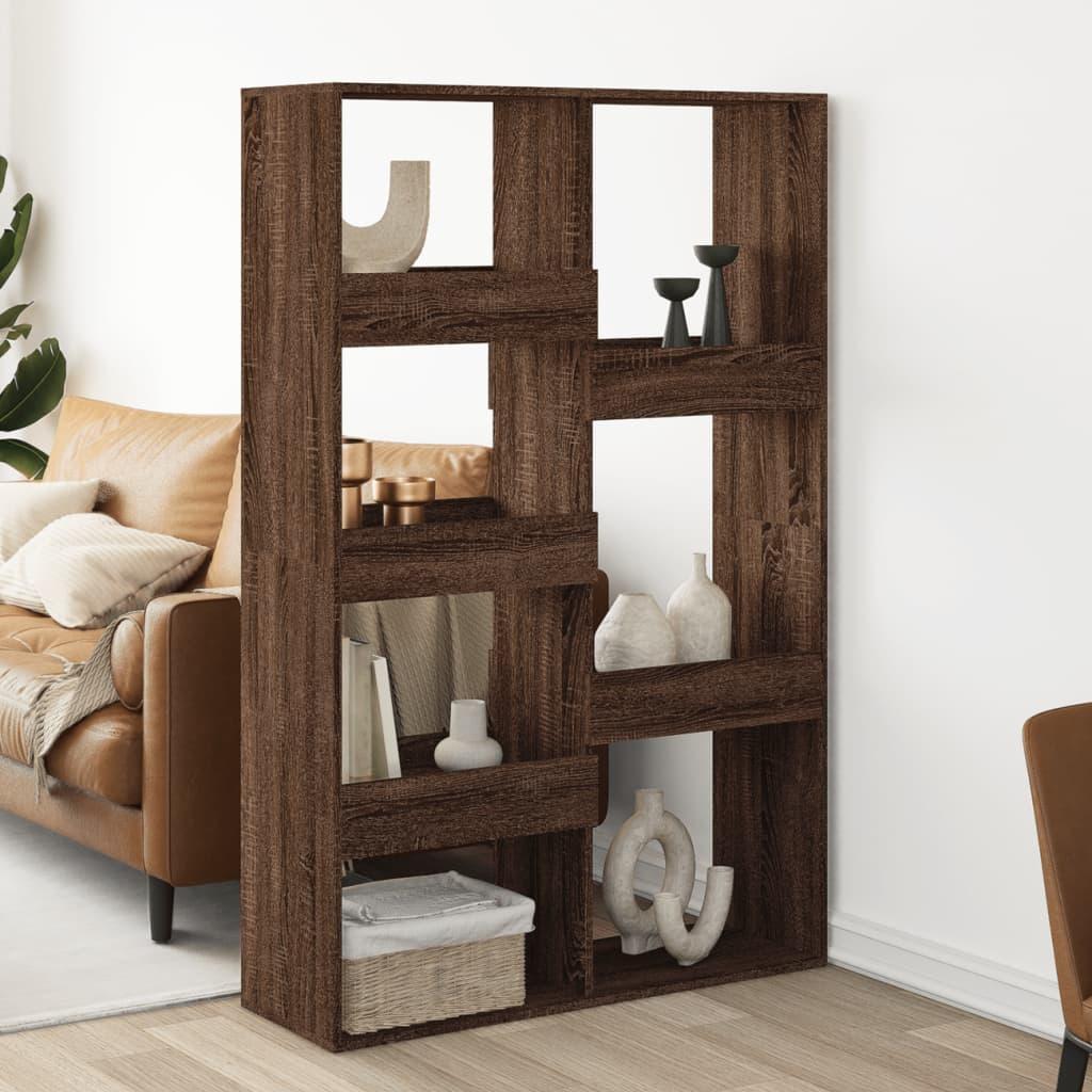Rumdeler 100x33x155 Konstrueret Træ Brun Egetræsfarve