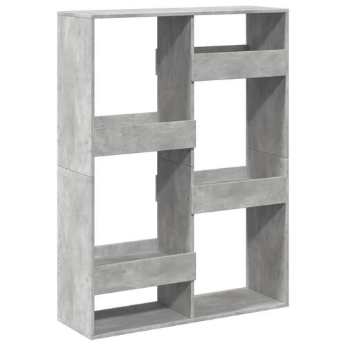 Rumdeler 100x33x135 cm konstrueret træ betongrå
