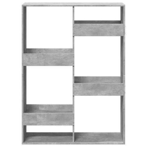 Rumdeler 100x33x135 cm konstrueret træ betongrå