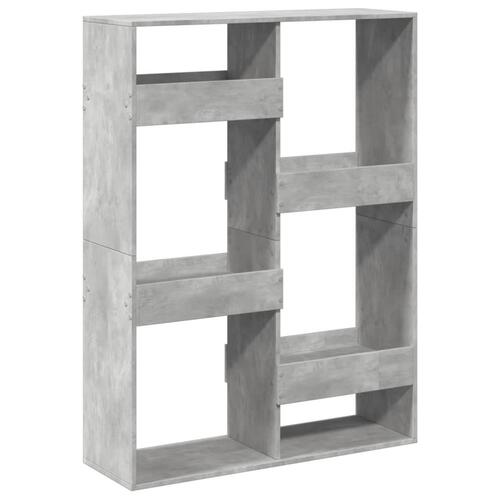 Rumdeler 100x33x135 cm konstrueret træ betongrå