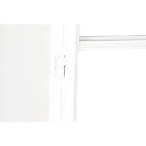 Vitrineskab i metal, hvid - 91 × 36,5 × 172 cm