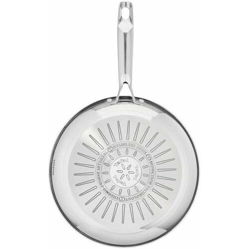 Stegepande Tefal Sort Stål Rustfrit stål Ø 28 cm (2 enheder)