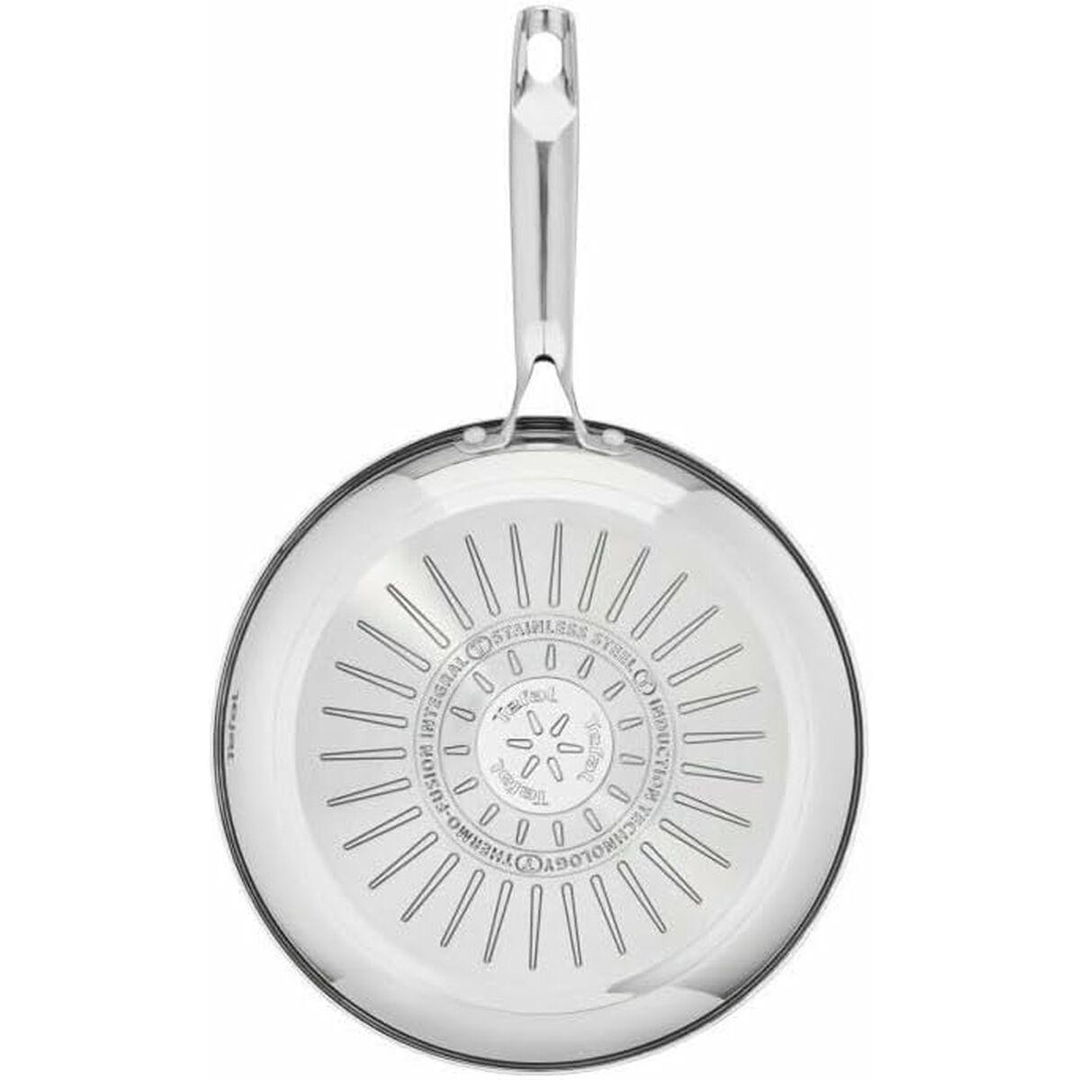 Stegepande Tefal Sort Stål Rustfrit stål Ø 28 cm (2 enheder)