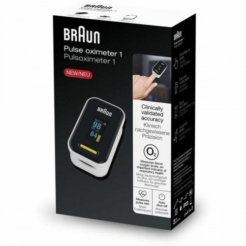 Braun YK-81CEU pulsoximeter - iltmætning og puls, hvid/sort