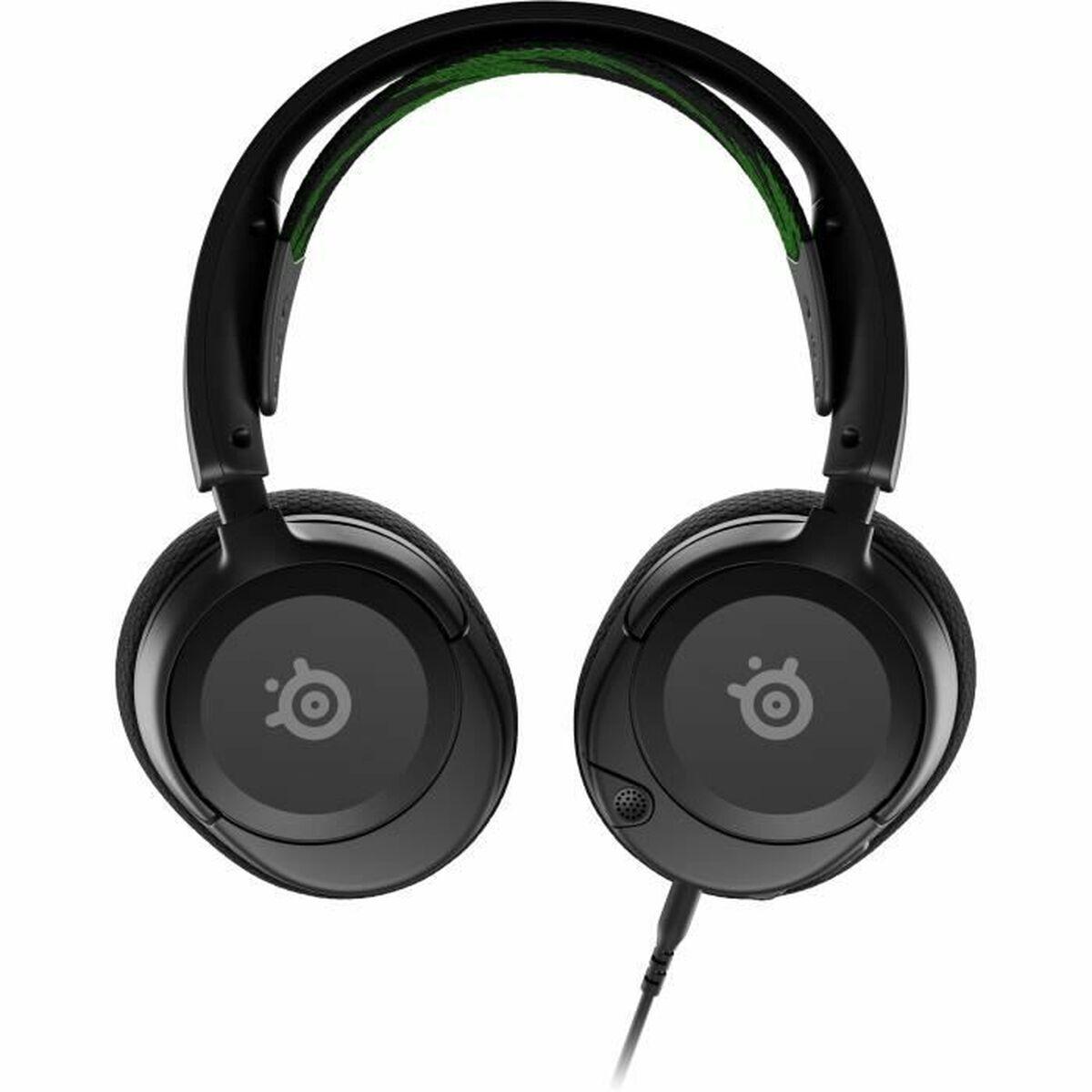 SteelSeries Arctis Nova 1X gaming headset med mikrofon - Sort/Grøn