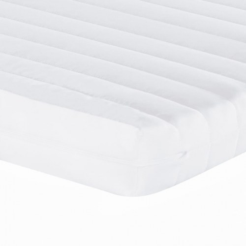 Skummadras 200×220 cm - 7 zoner, 20 ILD, hvid