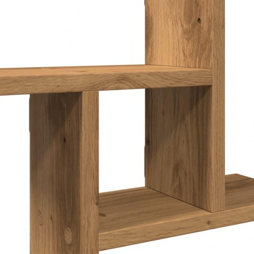 Væghylder 2 stk. - 38 × 12 × 38 cm i egetræsfarvet konstrueret træ