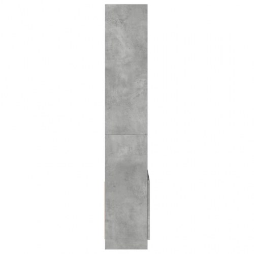 Højskab/reol 63×33×180 cm i konstrueret træ - betongrå