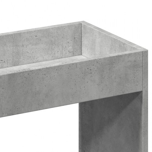 Højskab/reol 63×33×180 cm i konstrueret træ - betongrå