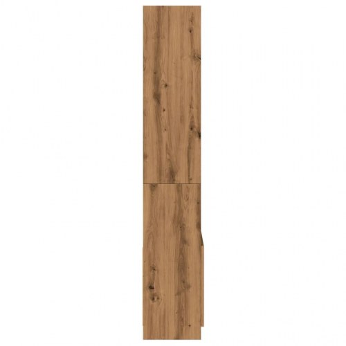 Højskab 63x33x180 cm konstrueret træ egetræsfarve