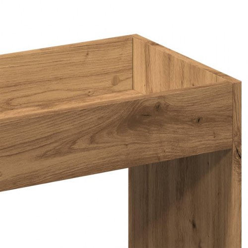 Højskab 63x33x180 cm konstrueret træ egetræsfarve