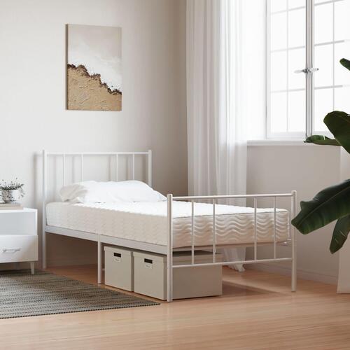 Skummadras 90x210 cm hårdhed H2 H3 hvid