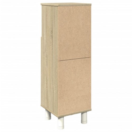 Badeværelsesskab 30,5×30×95 cm i konstrueret træ - sonoma-eg