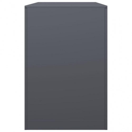 Brændestativ 100x40x60 cm stål antracitgrå