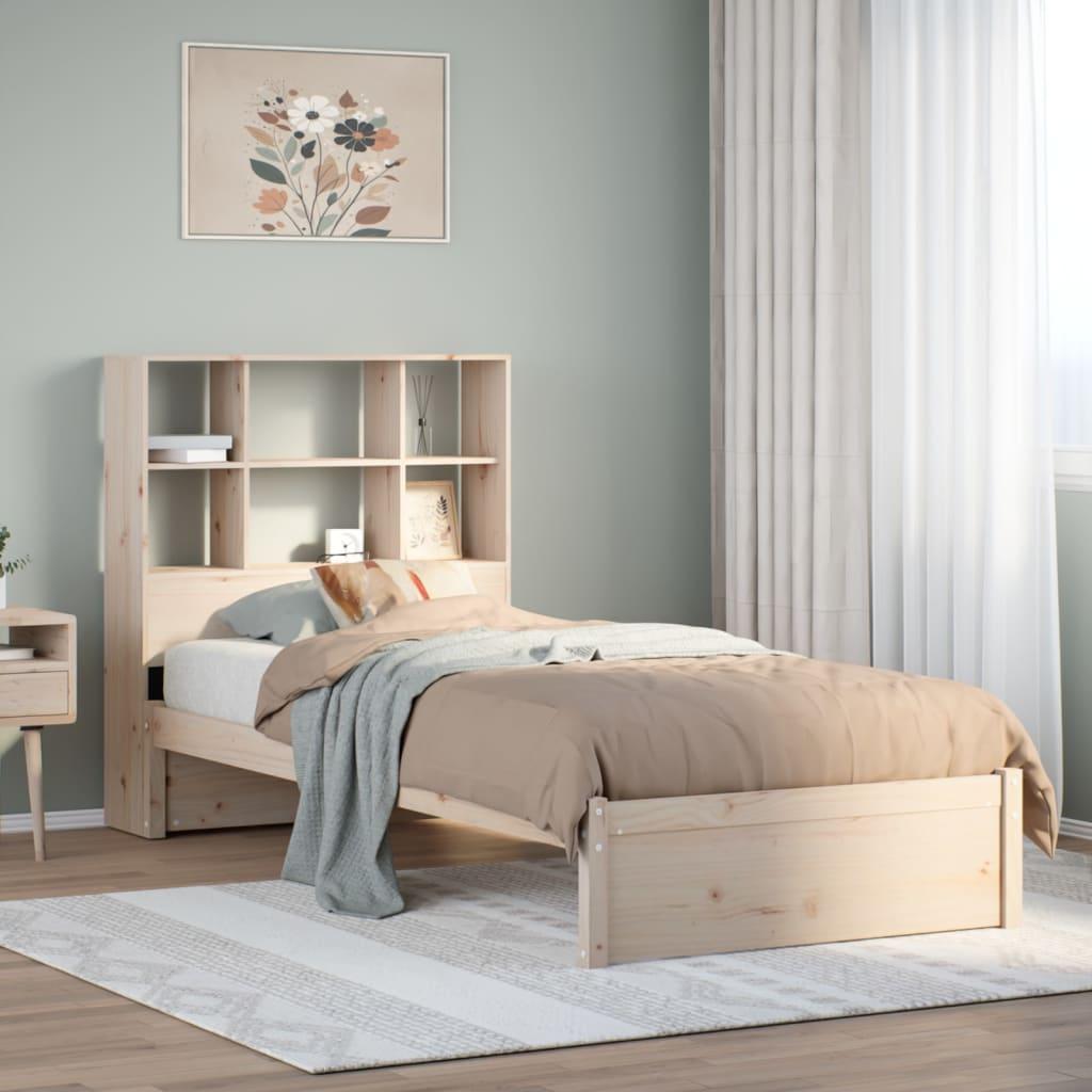 Seng Med Reol Uden Madras 75x190 Cm Massivt Fyrretræ
