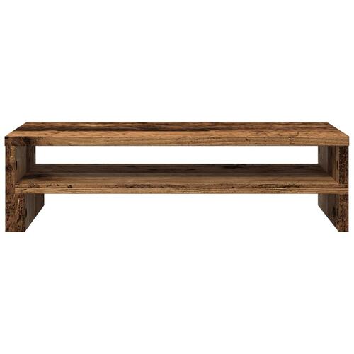 Skærmholder 54x22x15 cm konstrueret træ gammelt træ