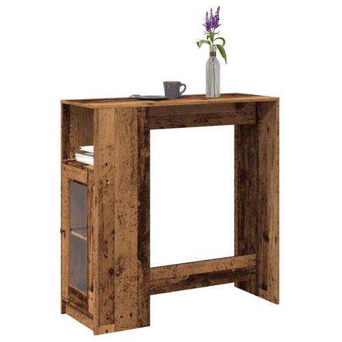 Barbord m. stativer 101x40x103,5 cm konstrueret træ gammelt træ