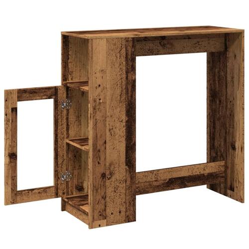 Barbord m. stativer 101x40x103,5 cm konstrueret træ gammelt træ