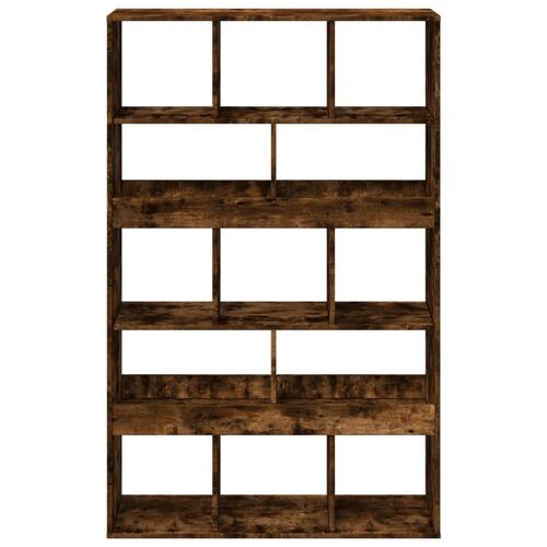 Rumdeler 100x33x156,5 cm konstrueret træ røget egetræsfarve