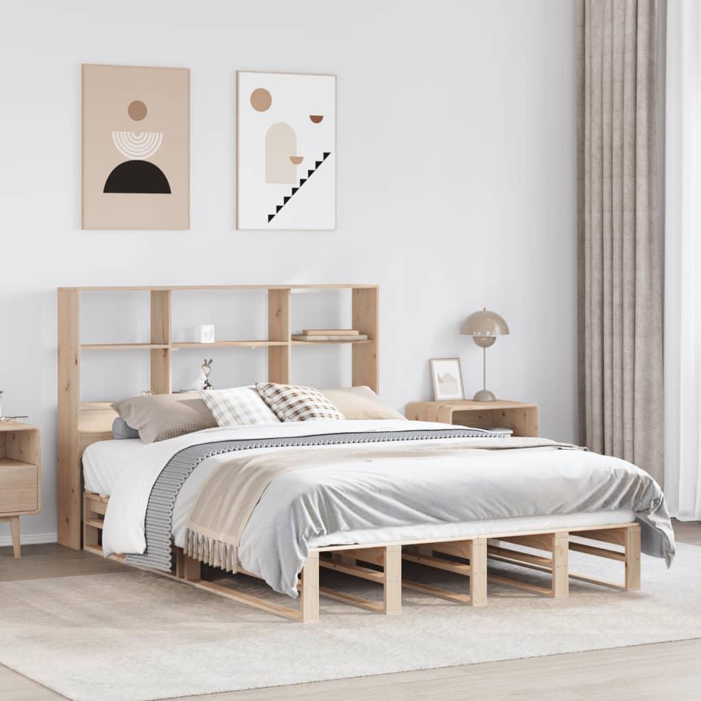Seng Med Reol Uden Madras 120x200 Cm Massivt Træ