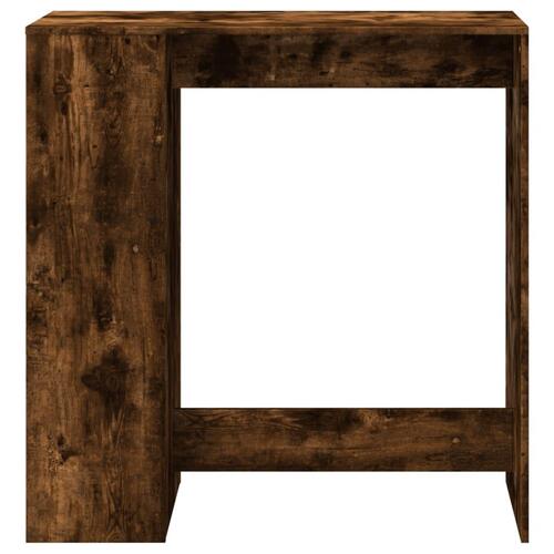 Barbord med stativer 101x40x103,5 cm konstrueret træ røget eg