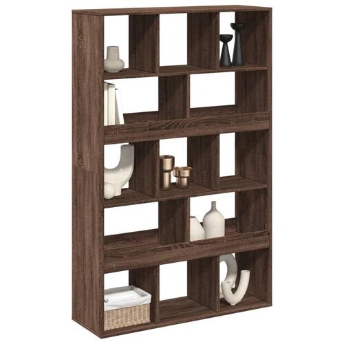Rumdeler 100x33x156,5 cm konstrueret træ brun egetræsfarve