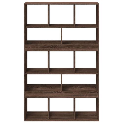 Rumdeler 100x33x156,5 cm konstrueret træ brun egetræsfarve