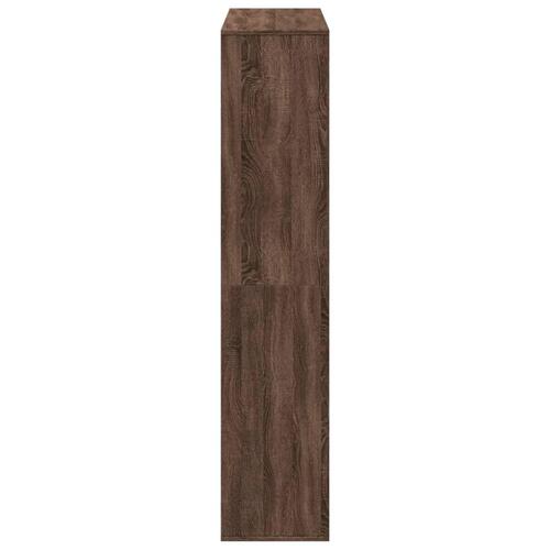 Rumdeler 100x33x156,5 cm konstrueret træ brun egetræsfarve