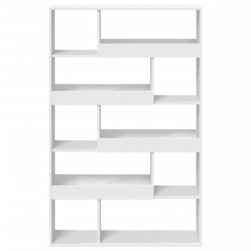 Rumdeler med 10 hylder - hvid, 100 x 33 x 156,5 cm