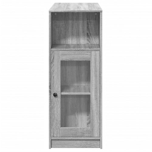 Barbord med opbevaring 101 x 40 x 103,5 cm - grå sonoma-eg