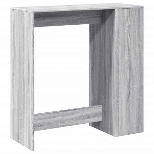 Barbord med opbevaring 101 x 40 x 103,5 cm - grå sonoma-eg