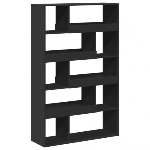 Rumdeler med 10 hylder - sort, 100 x 33 x 156,5 cm