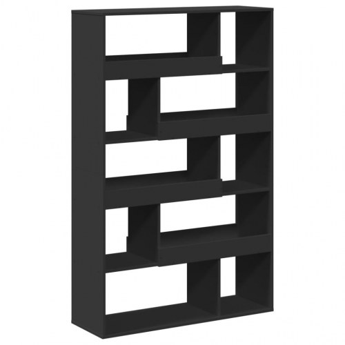 Rumdeler med 10 hylder - sort, 100 x 33 x 156,5 cm