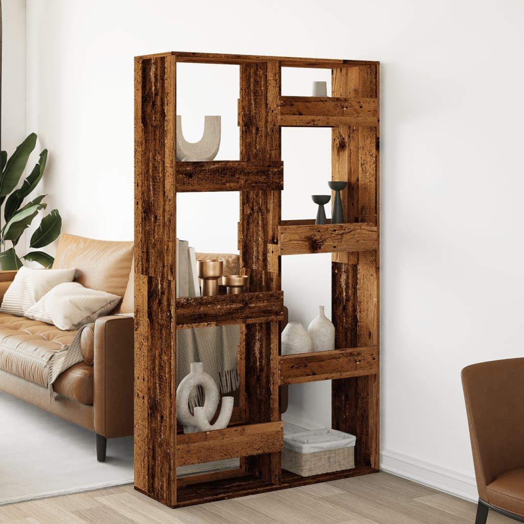 Rumdeler 100x33x175 cm konstrueret træ antikt træ