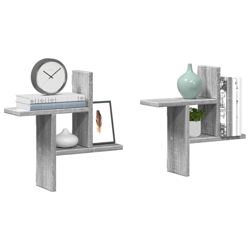 Væghylder Konstrueret Træ - Grå sonoma-eg / 38 x 12 x 38 cm