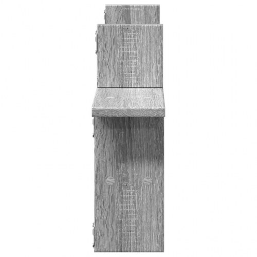 Væghylder 2 stk. - 38 × 12 × 38 cm i konstrueret træ, grå sonoma-eg