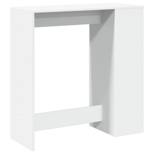 Barbord med opbevaring 101 x 40 x 103,5 cm - hvid