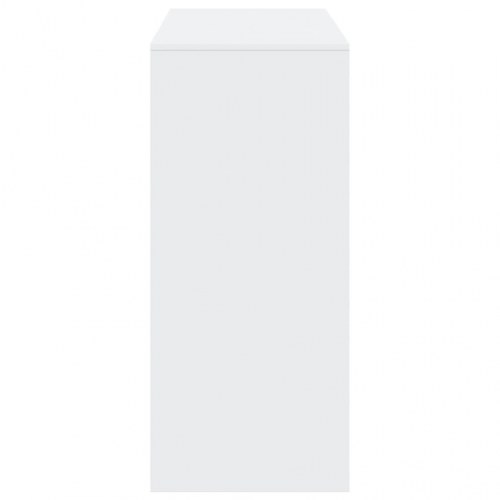 Barbord med 4 opbevaringsrum 124 x 46 x 103,5 cm - hvid