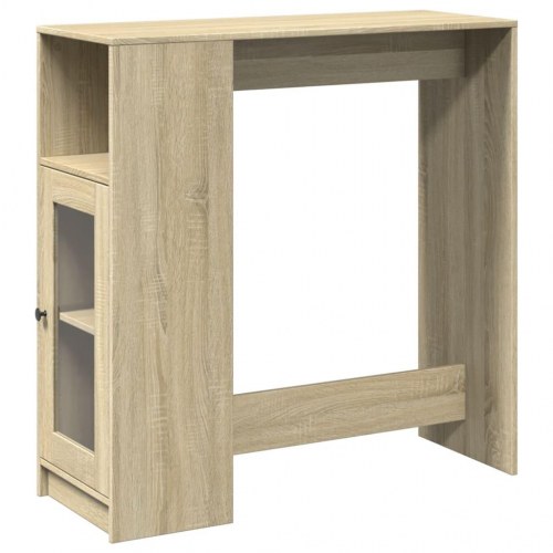 Barbord med opbevaring 101 x 40 x 103,5 cm - sonoma-eg