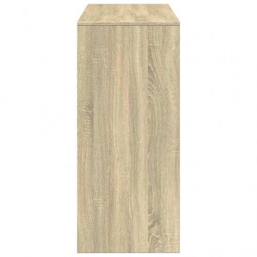 Barbord med 4 opbevaringsrum 124 x 46 x 103,5 cm - sonoma-eg
