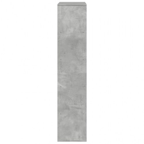 Rumdeler med 10 hylder - betongrå 100 x 33 x 156,5 cm