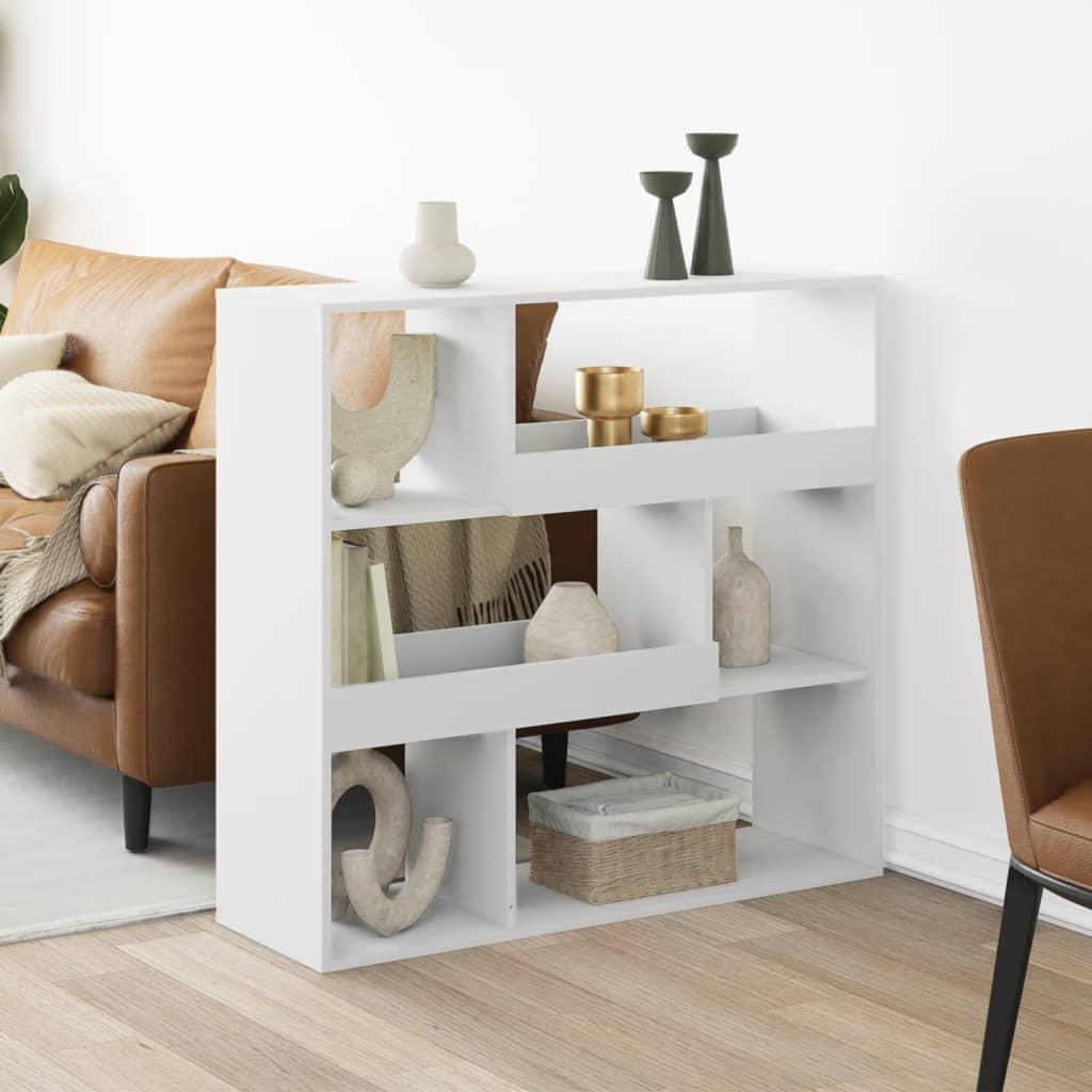 Rumdeler 100X33X125,5 Cm Konstrueret Træ - Hvid / 94.5 cm