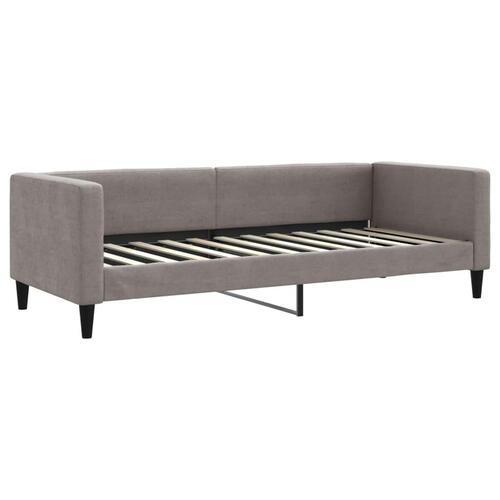 Daybed med udtræk 80x200 cm stof gråbrun