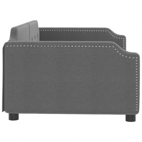 Daybed 100x200 cm i stof - mørkegrå sengeramme/sovesofa