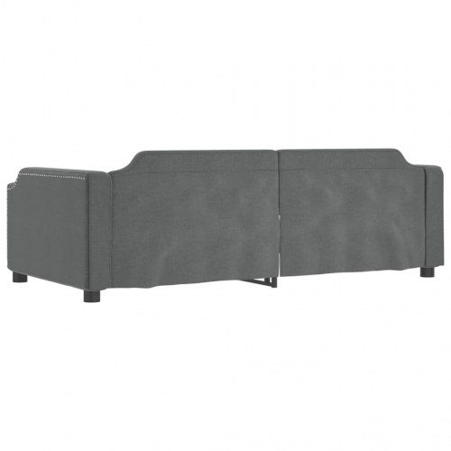 Daybed 100x200 cm i stof - mørkegrå sengeramme/sovesofa