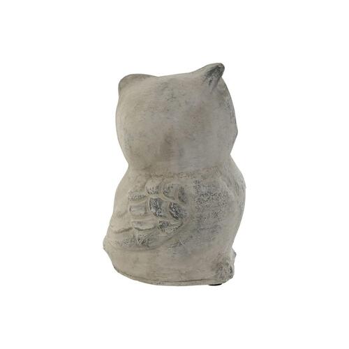 Dekorativ figur Home ESPRIT Grå Ugle Ældet overflade 10 x 9 x 14 cm (3 enheder)