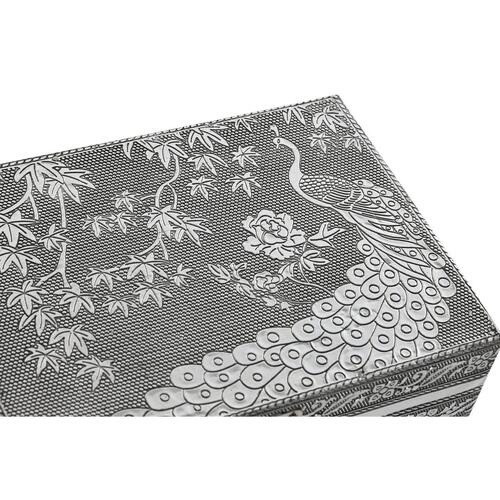 Smykkeskrin Home ESPRIT Grøn Sølvfarvet Træ Aluminium 17,5 x 12,5 x 8,5 cm