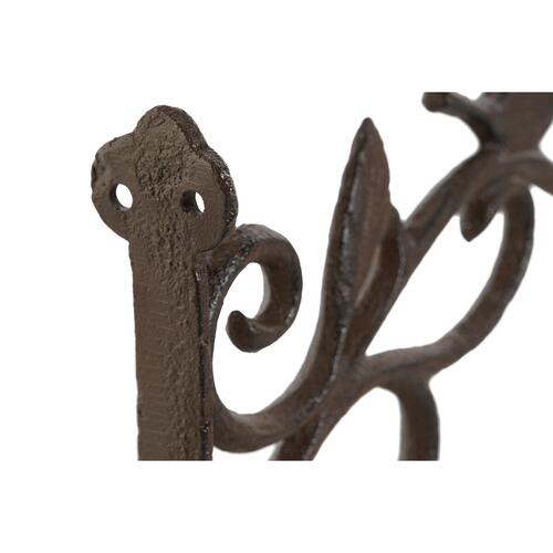 Vægstøtte til ophæng af urtepotter Home ESPRIT Jern 22,5 x 3,5 x 19 cm