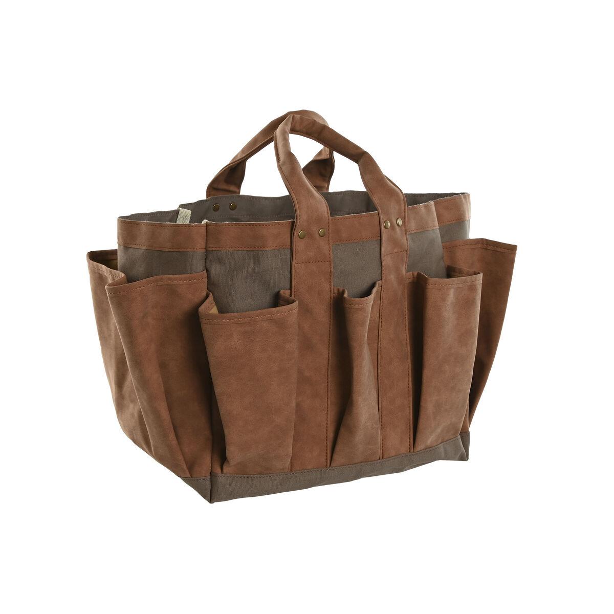 Værktøjsholder Home Esprit Håndtasker Have Brun 47 X 18 X 27 Cm