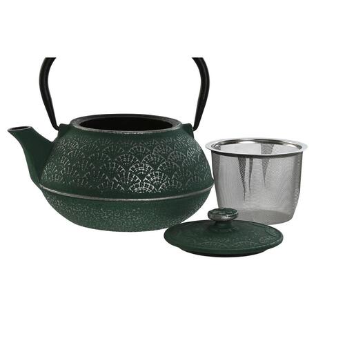 Tekande Home ESPRIT Sort Grøn Rustfrit stål Jern 800 ml